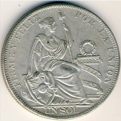 Перу 1 соль 1930 год