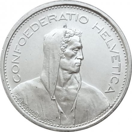 Швейцария 5 франков 1967 год