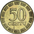 Литва 50 центов 2000 год