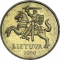 Литва 50 центов 2000 год