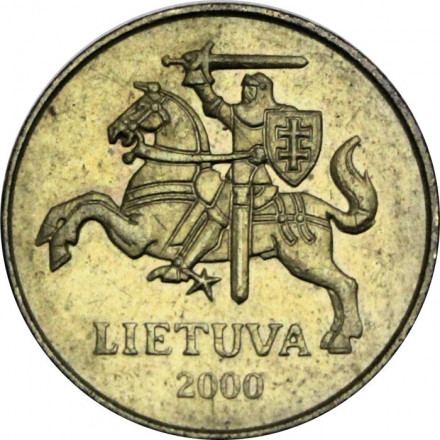 Литва 50 центов 2000 год