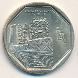 Перу 1 новый соль 2014 год - Храм Луны