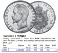 Франция 5 франков 1856 год - Наполеон III (D)