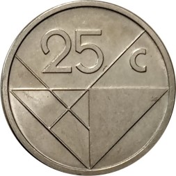 Аруба 25 центов 2016 год