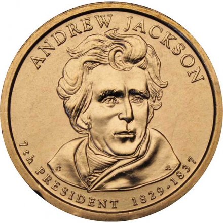 США 1 доллар 2008 год - Эндрю Джексон (P)