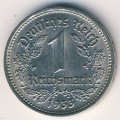 Третий Рейх 1 рейхсмарка 1933 год (D)