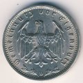 Третий Рейх 1 рейхсмарка 1933 год (D)