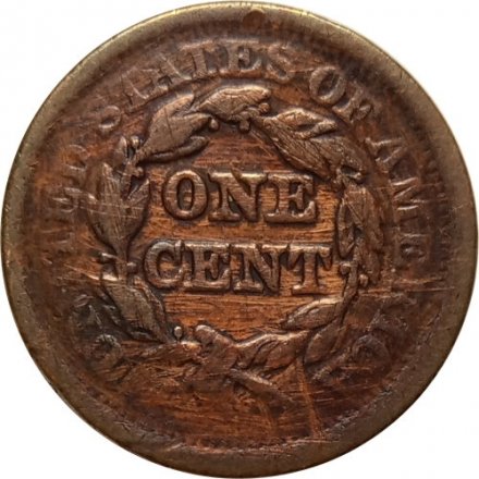 США 1 цент 1852 год - Liberty Head Cent