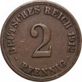 Германия 2 пфеннига 1912 год (A)
