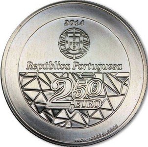Португалия 2,5 евро 2014 год - 35 лет национальной системе здравоохранения