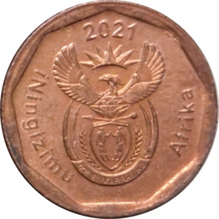ЮАР 10 центов 2021 год