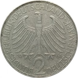 ФРГ 2 марки 1961 год (J)