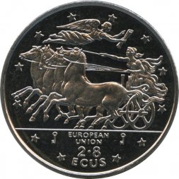 Гибралтар 2,8 экю 1994 год - Мифология. Ника - Крылатая Победа