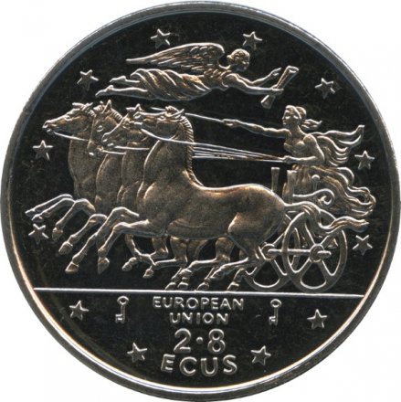 Гибралтар 2,8 экю 1994 год - Мифология. Ника - Крылатая Победа