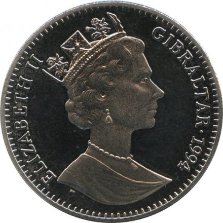 Гибралтар 2,8 экю 1994 год - Мифология. Ника - Крылатая Победа