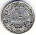 Германия 1/2 марки 1915 год (G)