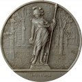 Односторонняя медаль. Скульптура Летнего Сада. Ленинград. Минерва. Медальер С.Иванов. ЛМД (Ø 5,7 см)