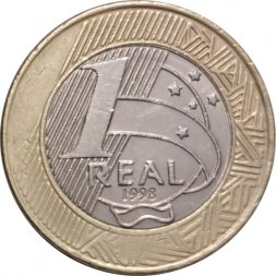 Бразилия 1 реал 1998 год - Символ Республики