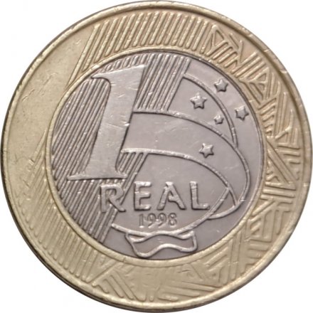 Бразилия 1 реал 1998 год - Символ Республики