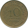 Франция 10 сантимов 1969 год - Марианна