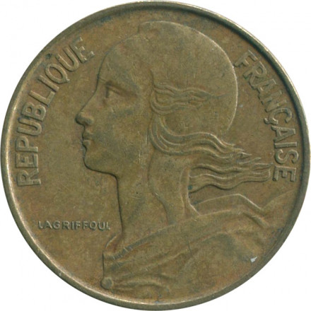 Франция 10 сантимов 1969 год - Марианна