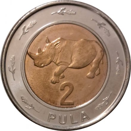 Ботсвана 2 пулы 2013 год - Носорог UNC