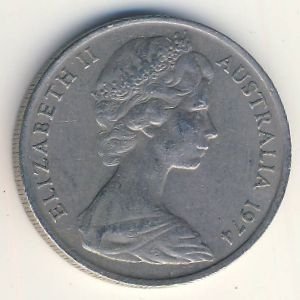Австралия 10 центов 1974 год
