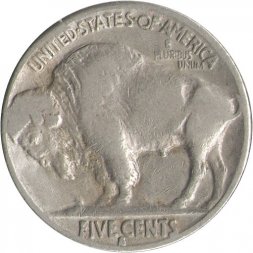 США 5 центов 1935 год - Buffalo Nickel (D)