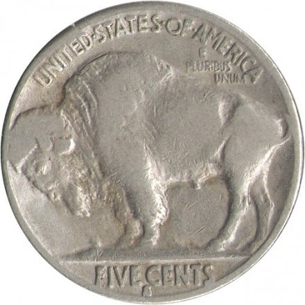 США 5 центов 1935 год - Buffalo Nickel (D)