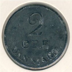 Дания 2 эре 1953 год