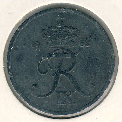 Дания 2 эре 1953 год