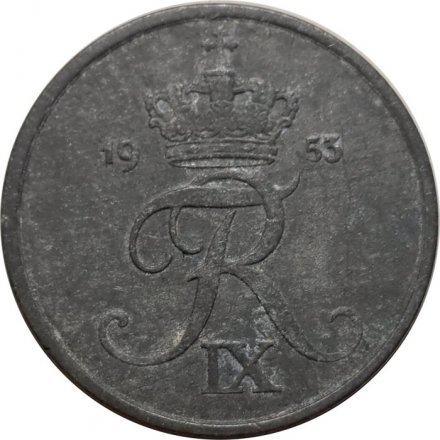 Дания 2 эре 1953 год