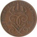 Швеция 5 эре 1922 год - Король Густав V