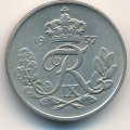 Дания 10 эре 1957 год
