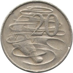 Австралия 20 центов 1967 год - Утконос