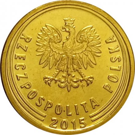 Польша 5 грошей 2015 год UNC