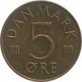 Дания 5 эре 1983 год - Королева Маргрете II
