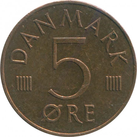 Дания 5 эре 1983 год - Королева Маргрете II