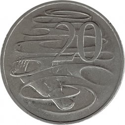 Австралия 20 центов 2001 год - Утконос