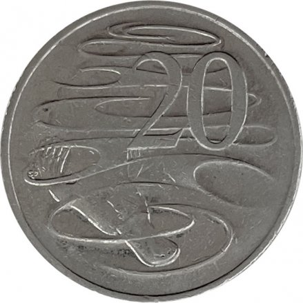 Австралия 20 центов 2001 год - Утконос