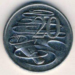 Австралия 20 центов 1997 год