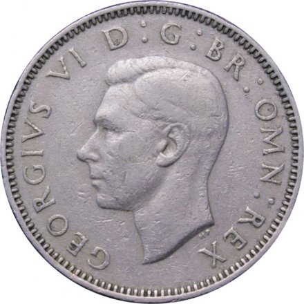 Великобритания 1 шиллинг 1947 год - Шотландский герб