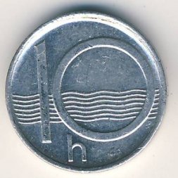 Чехия 10 гелеров 1996 год