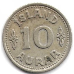 Исландия 10 эйре 1940 год