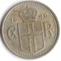 Исландия 10 эйре 1940 год