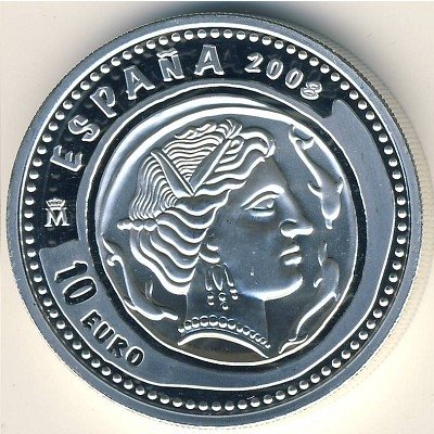 Испания 10 евро 2008 год