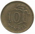 Финляндия 10 пенни 1969 год - Герб