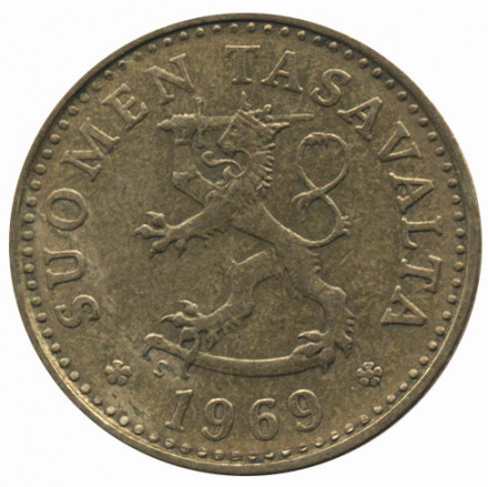 Финляндия 10 пенни 1969 год - Герб