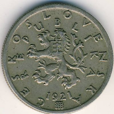 Чехословакия 50 геллеров 1921 год