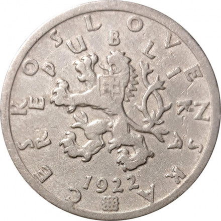 Чехословакия 50 геллеров 1922 год